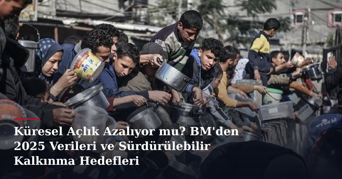 Küresel Açlık Azalıyor mu? BM'den 2025 Verileri ve Sürdürülebilir Kalkınma Hedefleri