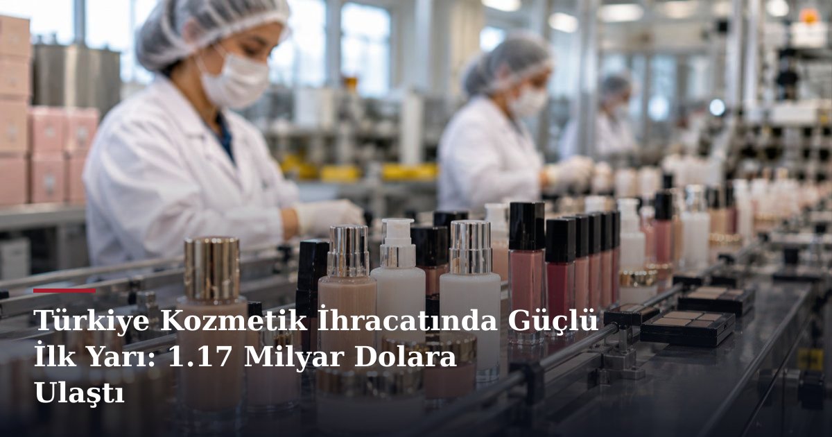 Türkiye Kozmetik İhracatında Güçlü İlk Yarı: 1.17 Milyar Dolara Ulaştı