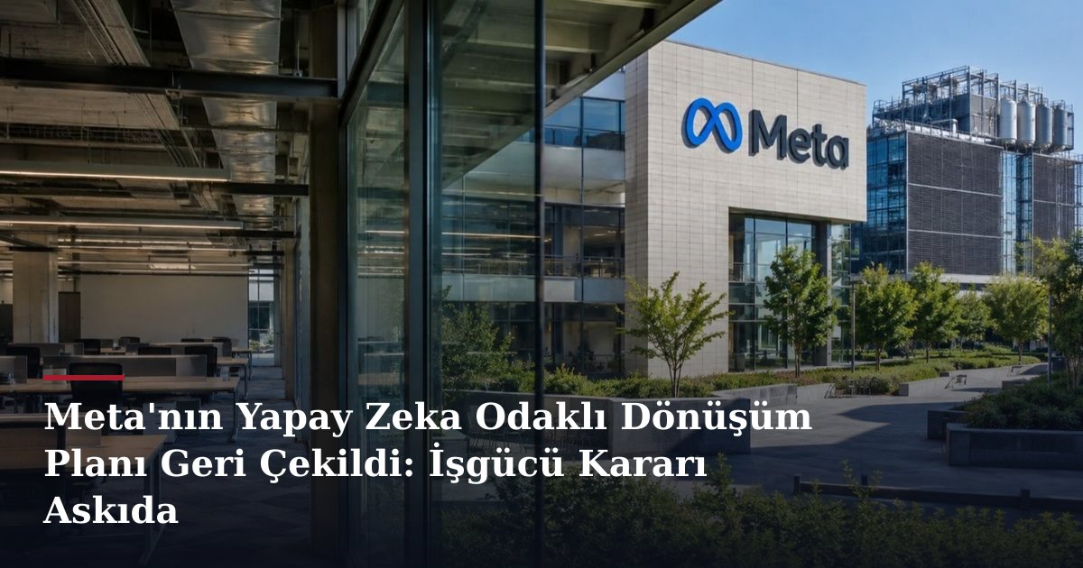 Meta'nın Yapay Zeka Odaklı Dönüşüm Planı Geri Çekildi: İşgücü Kararı Askıda