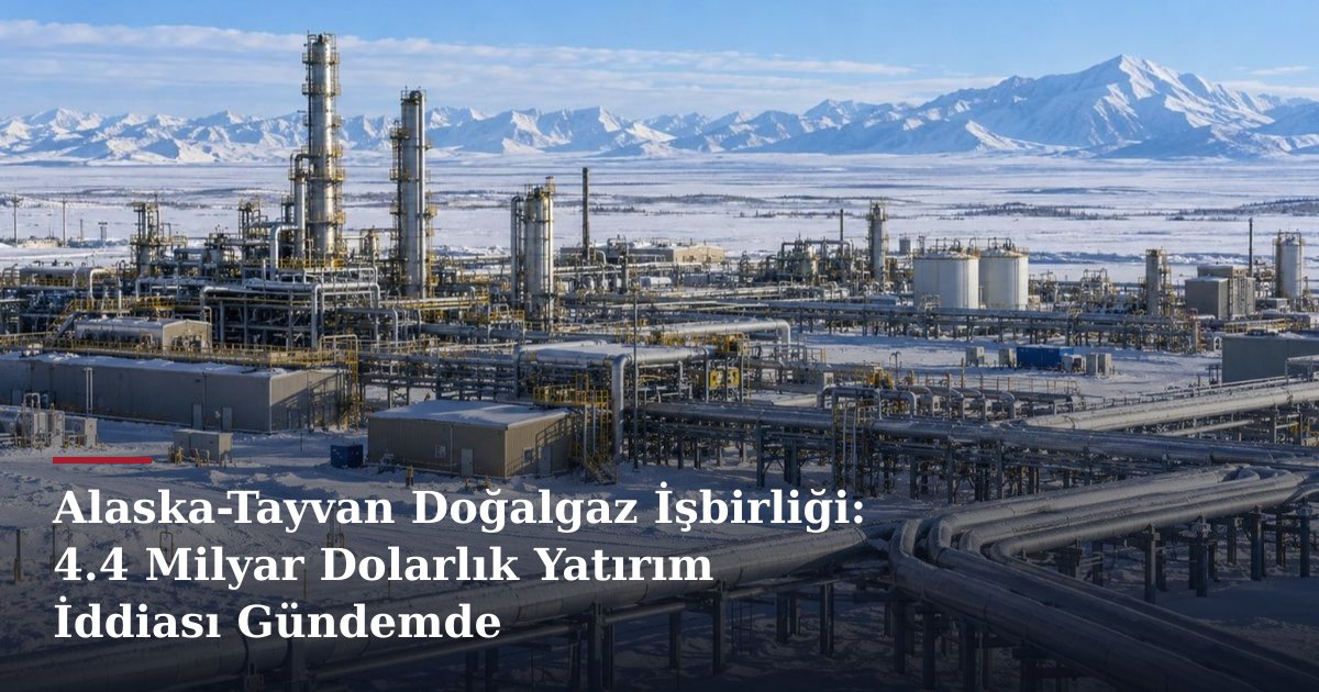 Alaska-Tayvan Doğalgaz İşbirliği: 4.4 Milyar Dolarlık Yatırım İddiası Gündemde