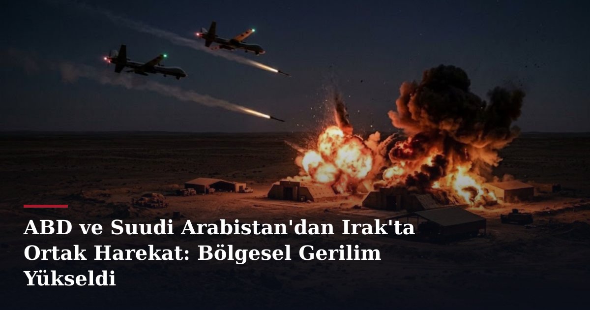 ABD ve Suudi Arabistan'dan Irak'ta Ortak Harekat: Bölgesel Gerilim Yükseldi
