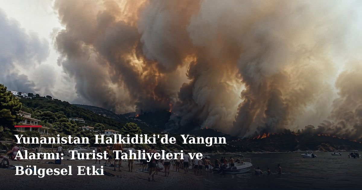 Yunanistan Halkidiki'de Yangın Alarmı: Turist Tahliyeleri ve Bölgesel Etki
