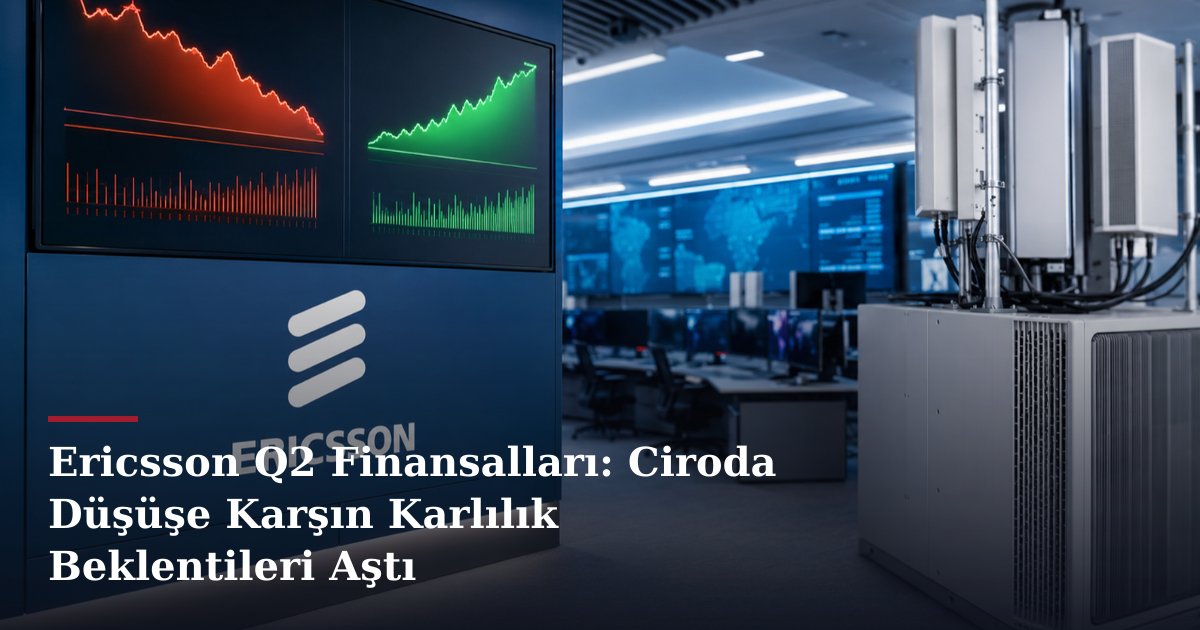 Ericsson Q2 Finansalları: Ciroda Düşüşe Karşın Karlılık Beklentileri Aştı