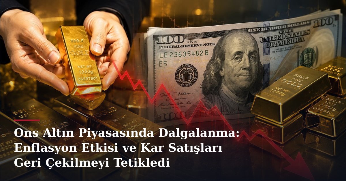Ons Altın Piyasasında Dalgalanma: Enflasyon Etkisi ve Kar Satışları Geri Çekilmeyi Tetikledi