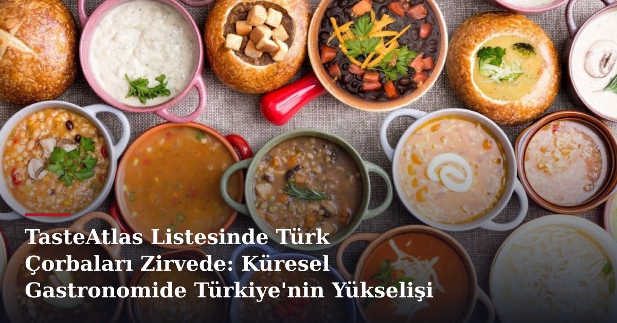 TasteAtlas Listesinde Türk Çorbaları Zirvede: Küresel Gastronomide Türkiye'nin Yükselişi