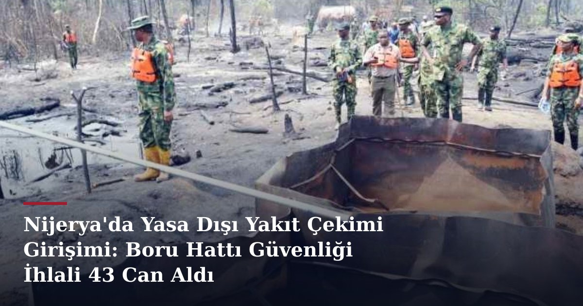 Nijerya'da Yasa Dışı Yakıt Çekimi Girişimi: Boru Hattı Güvenliği İhlali 43 Can Aldı