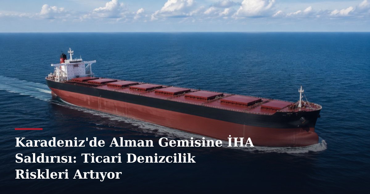 Karadeniz'de Alman Gemisine İHA Saldırısı: Ticari Denizcilik Riskleri Artıyor
