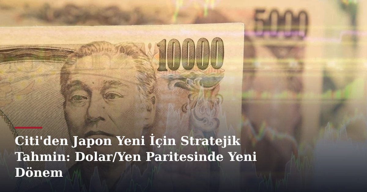Citi'den Japon Yeni İçin Stratejik Tahmin: Dolar/Yen Paritesinde Yeni Dönem