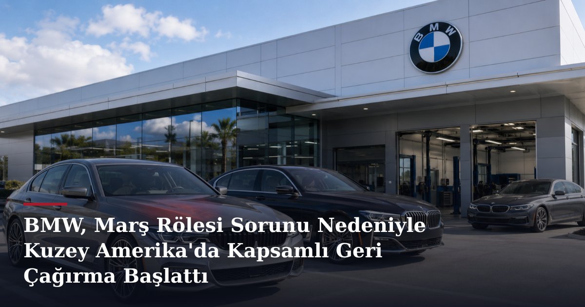BMW, Marş Rölesi Sorunu Nedeniyle Kuzey Amerika'da Kapsamlı Geri Çağırma Başlattı