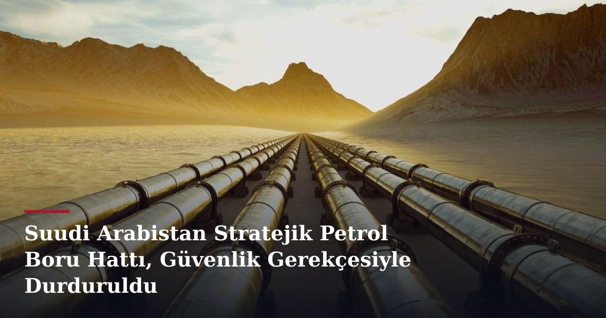 Suudi Arabistan Stratejik Petrol Boru Hattı, Güvenlik Gerekçesiyle Durduruldu
