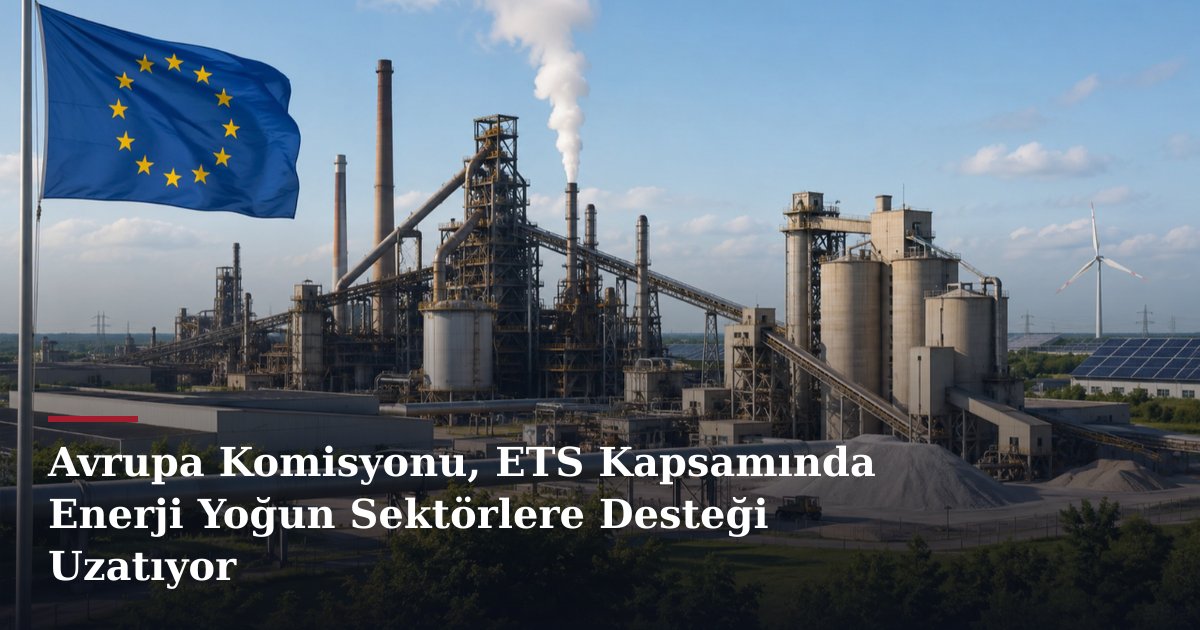 Avrupa Komisyonu, ETS Kapsamında Enerji Yoğun Sektörlere Desteği Uzatıyor