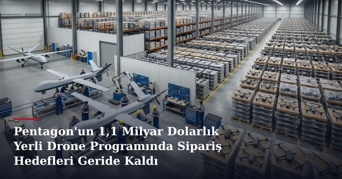Pentagon'un 1,1 Milyar Dolarlık Yerli Drone Programında Sipariş Hedefleri Geride Kaldı