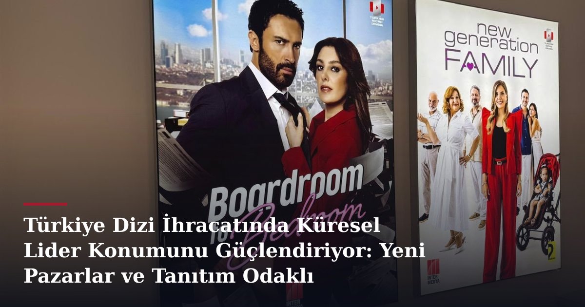 Türkiye Dizi İhracatında Küresel Lider Konumunu Güçlendiriyor: Yeni Pazarlar ve Tanıtım Odaklı Stratejiler