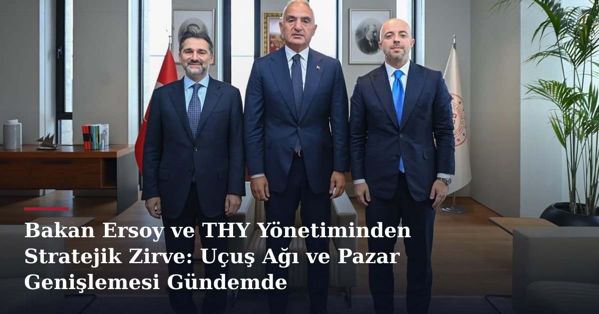 Bakan Ersoy ve THY Yönetiminden Stratejik Zirve: Uçuş Ağı ve Pazar Genişlemesi Gündemde