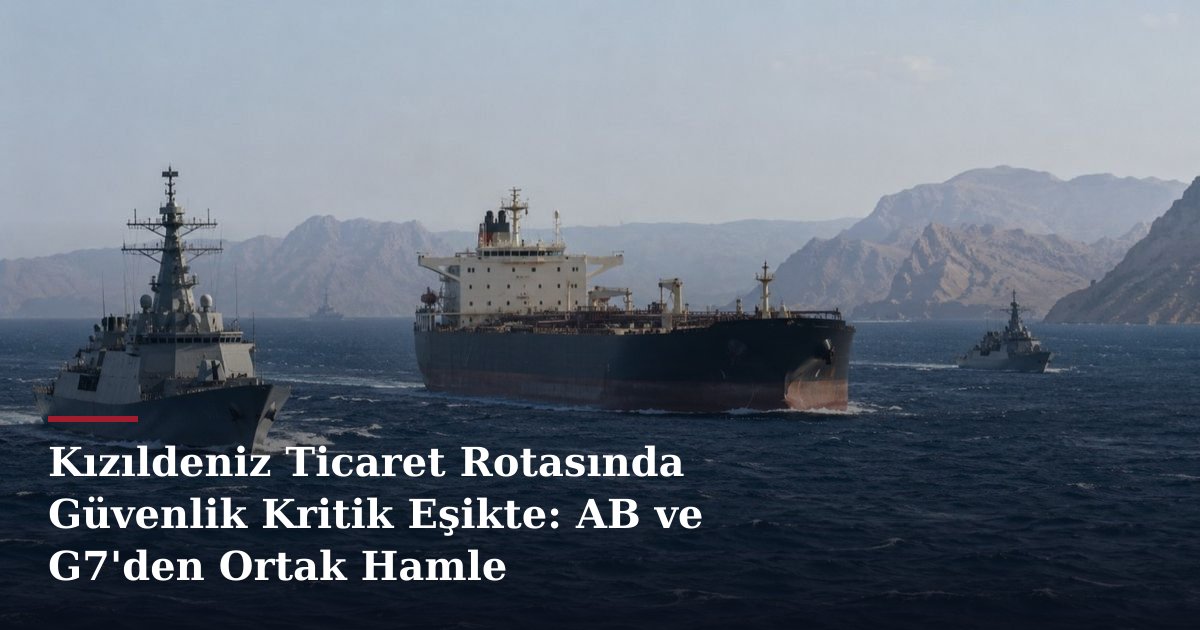 Kızıldeniz Ticaret Rotasında Güvenlik Kritik Eşikte: AB ve G7'den Ortak Hamle
