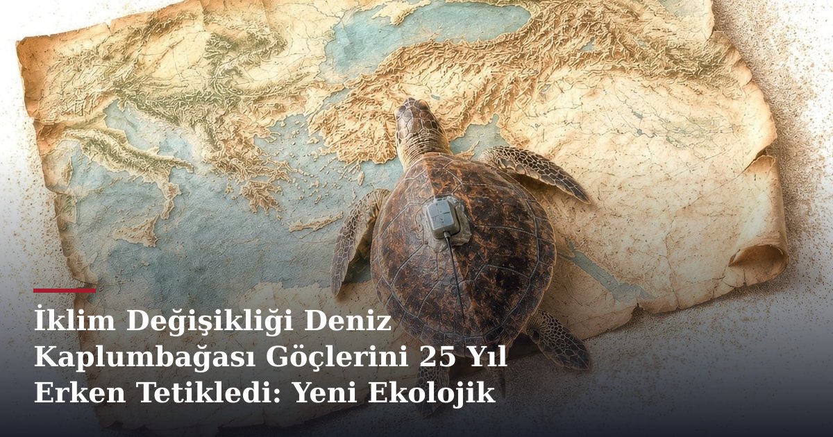 İklim Değişikliği Deniz Kaplumbağası Göçlerini 25 Yıl Erken Tetikledi: Yeni Ekolojik Etkiler