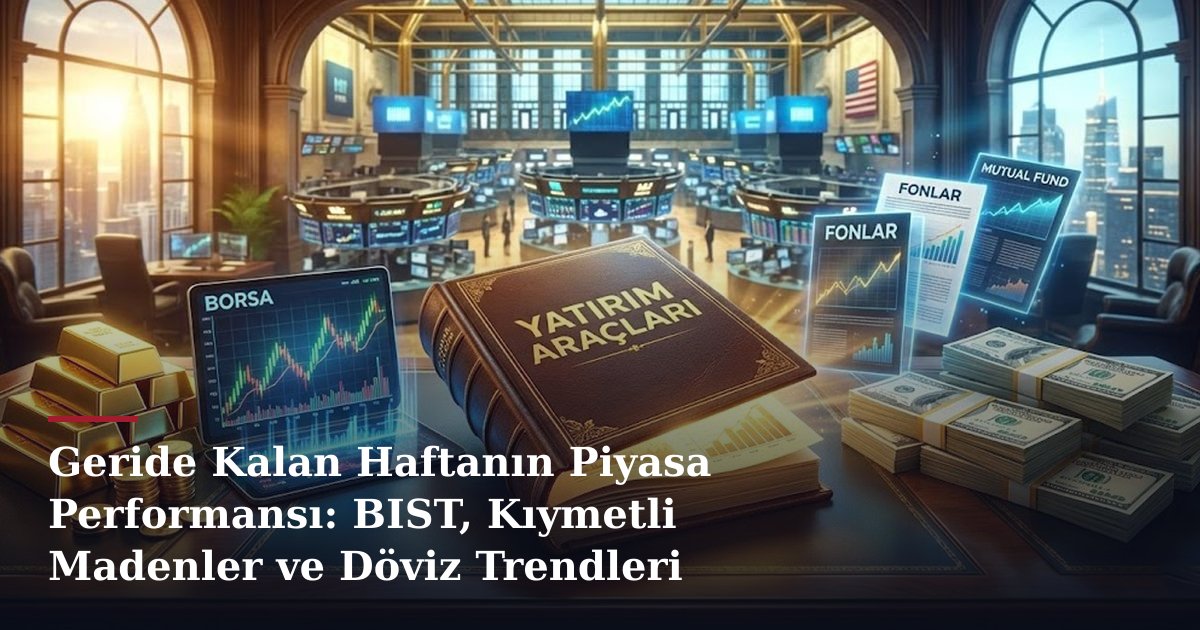 Geride Kalan Haftanın Piyasa Performansı: BIST, Kıymetli Madenler ve Döviz Trendleri