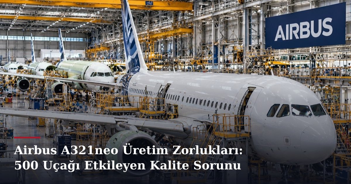 Airbus A321neo Üretim Zorlukları: 500 Uçağı Etkileyen Kalite Sorunu