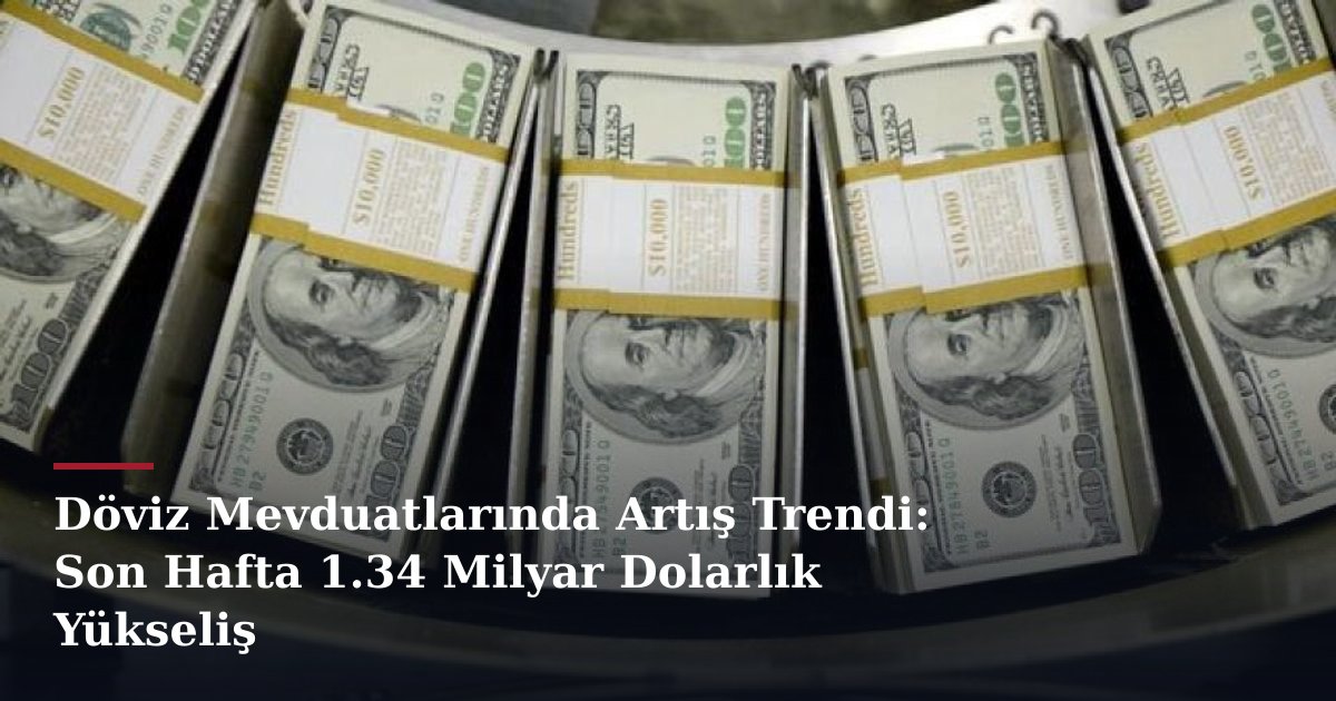Döviz Mevduatlarında Artış Trendi: Son Hafta 1.34 Milyar Dolarlık Yükseliş