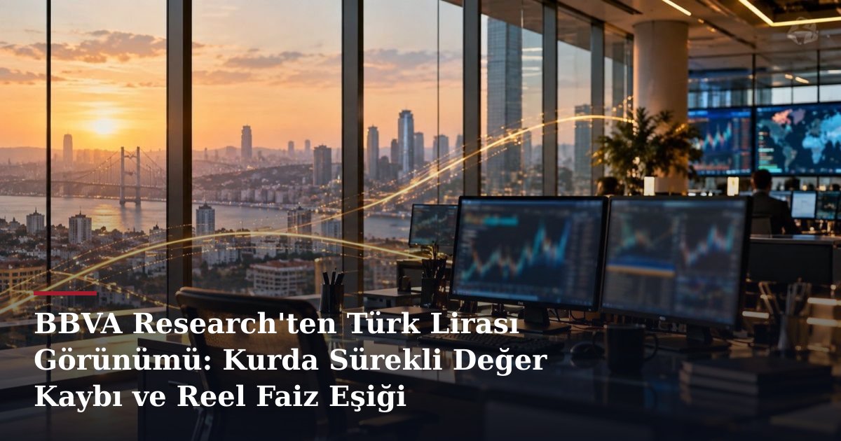 BBVA Research'ten Türk Lirası Görünümü: Kurda Sürekli Değer Kaybı ve Reel Faiz Eşiği