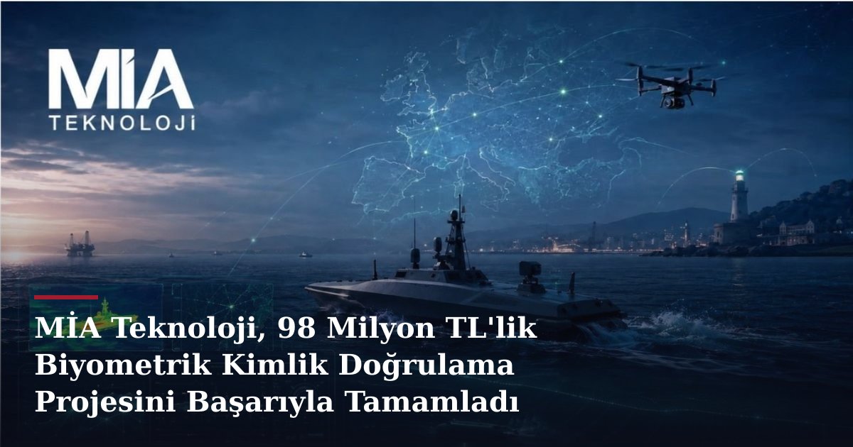 MİA Teknoloji, 98 Milyon TL'lik Biyometrik Kimlik Doğrulama Projesini Başarıyla Tamamladı