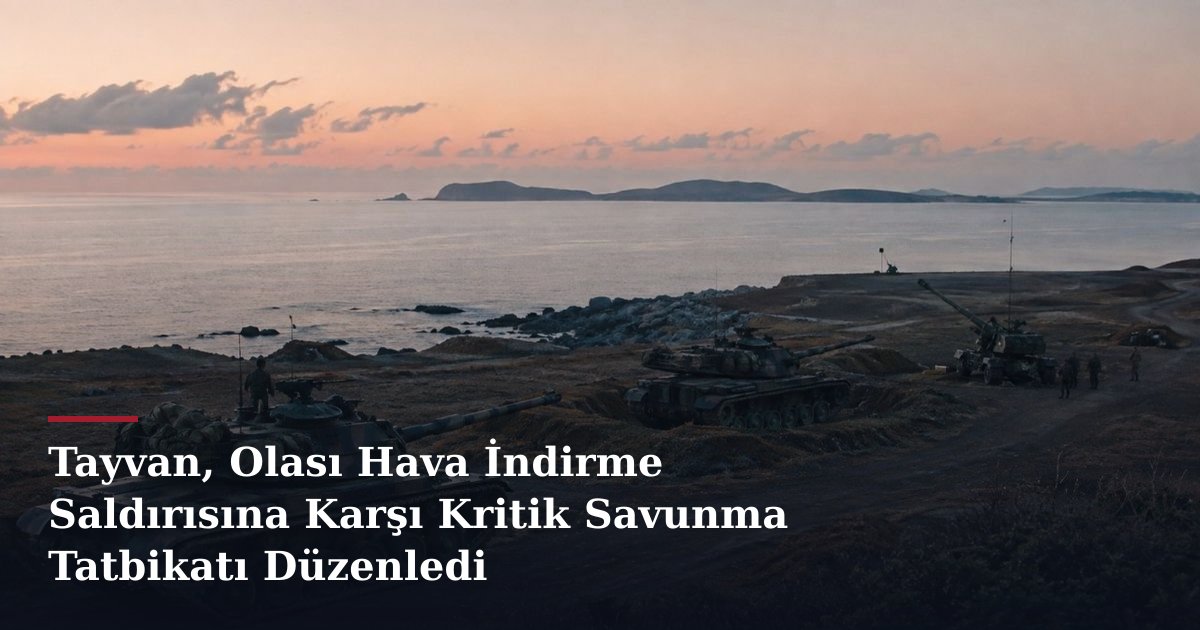 Tayvan, Olası Hava İndirme Saldırısına Karşı Kritik Savunma Tatbikatı Düzenledi