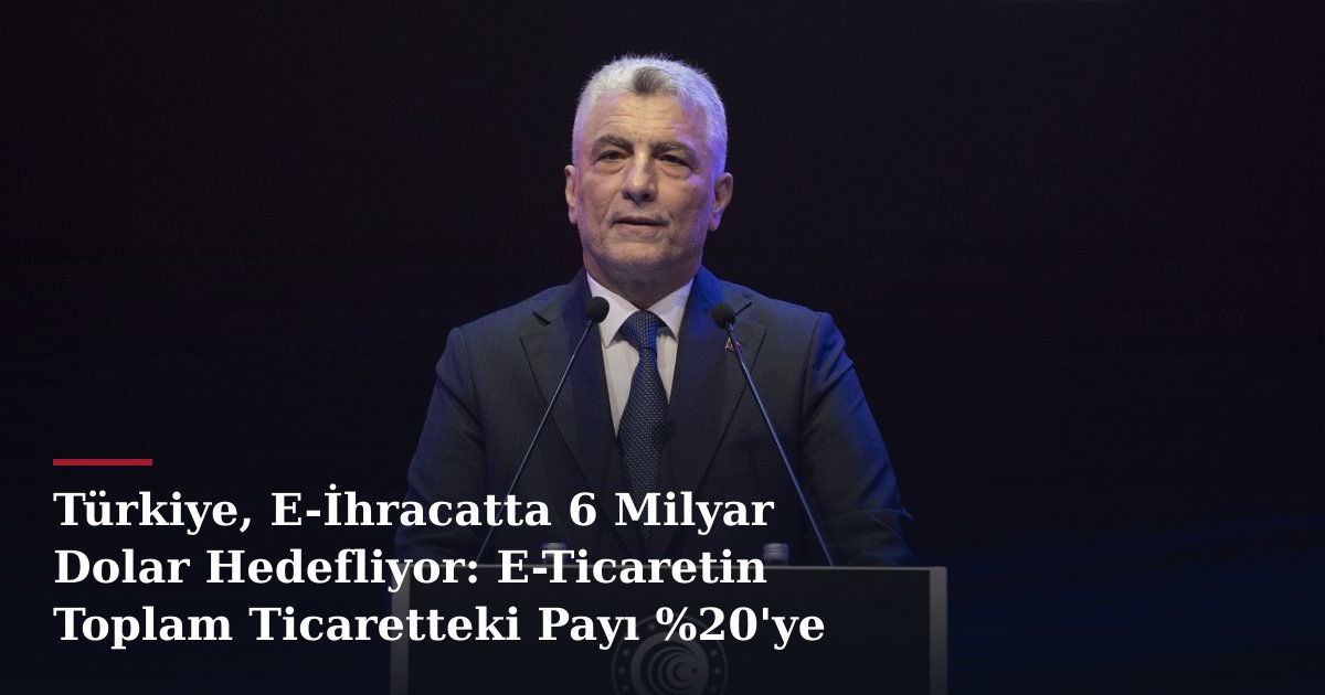 Türkiye, E-İhracatta 6 Milyar Dolar Hedefliyor: E-Ticaretin Toplam Ticaretteki Payı %20'ye Yükseldi