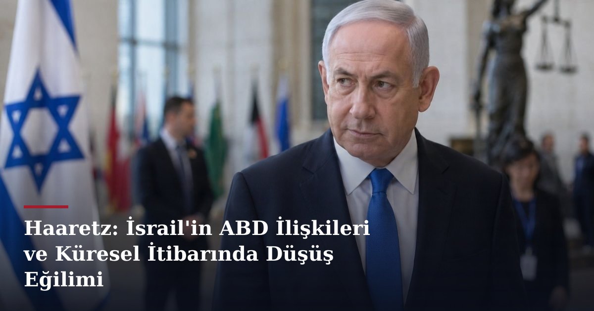 Haaretz: İsrail'in ABD İlişkileri ve Küresel İtibarında Düşüş Eğilimi