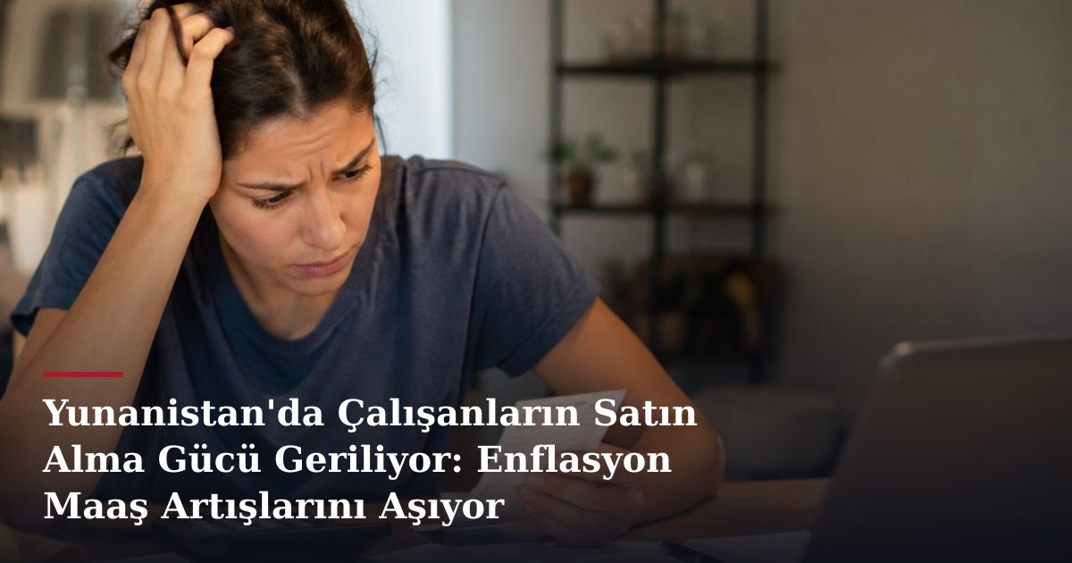 Yunanistan'da Çalışanların Satın Alma Gücü Geriliyor: Enflasyon Maaş Artışlarını Aşıyor
