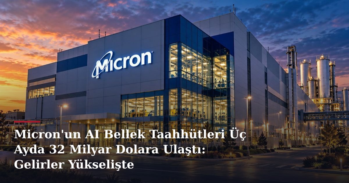 Micron'un AI Bellek Taahhütleri Üç Ayda 32 Milyar Dolara Ulaştı: Gelirler Yükselişte