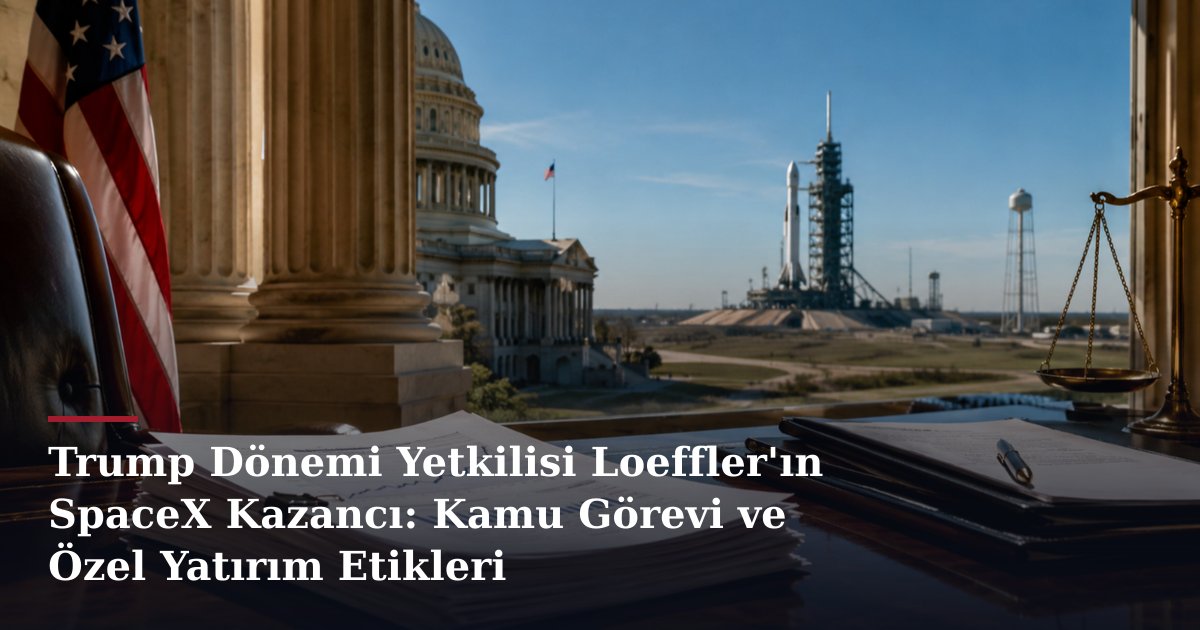 Trump Dönemi Yetkilisi Loeffler'ın SpaceX Kazancı: Kamu Görevi ve Özel Yatırım Etikleri
