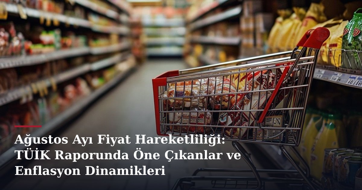 Ağustos Ayı Fiyat Hareketliliği: TÜİK Raporunda Öne Çıkanlar ve Enflasyon Dinamikleri