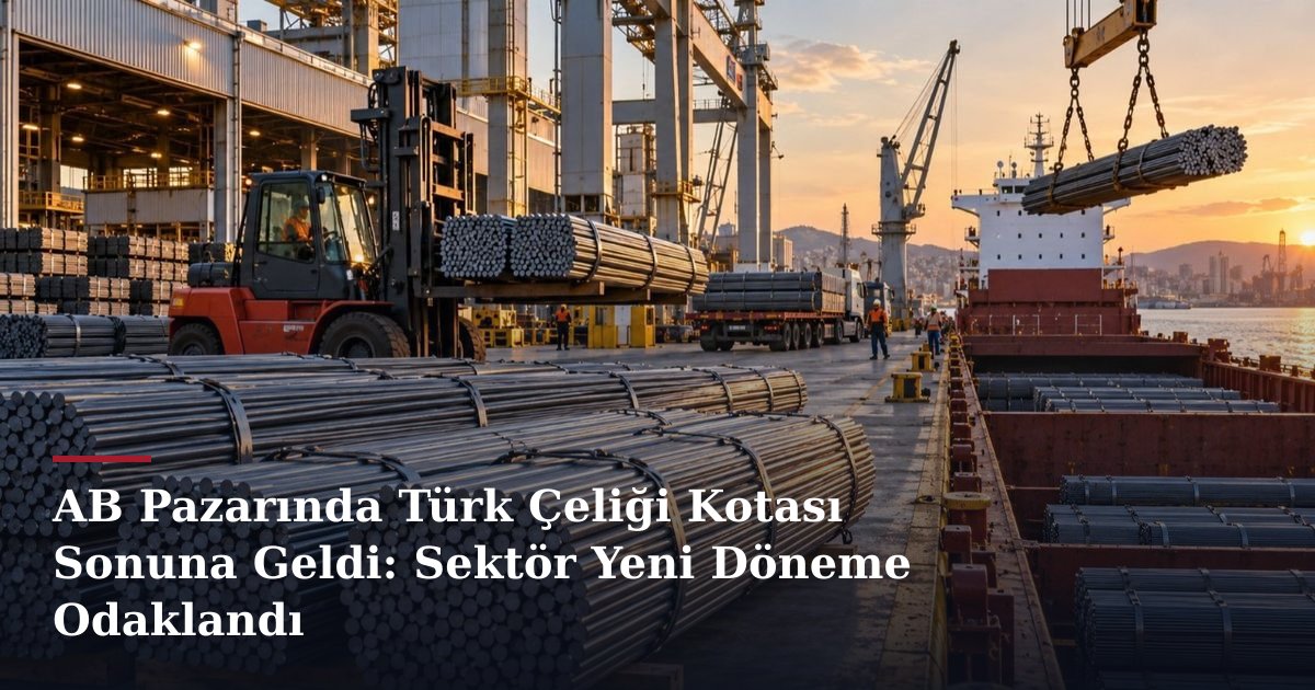 AB Pazarında Türk Çeliği Kotası Sonuna Geldi: Sektör Yeni Döneme Odaklandı