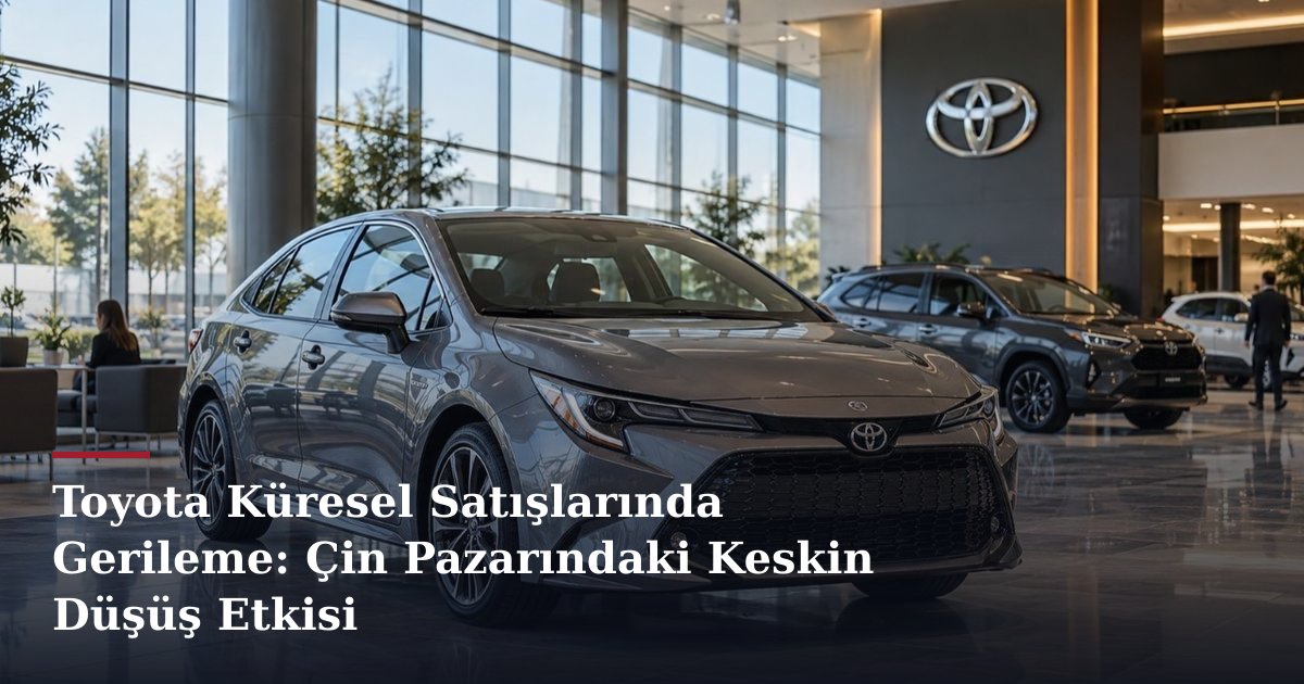 Toyota Küresel Satışlarında Gerileme: Çin Pazarındaki Keskin Düşüş Etkisi
