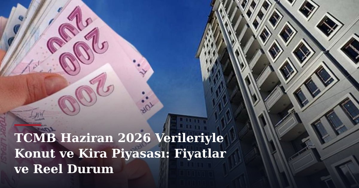TCMB Haziran 2026 Verileriyle Konut ve Kira Piyasası: Fiyatlar ve Reel Durum