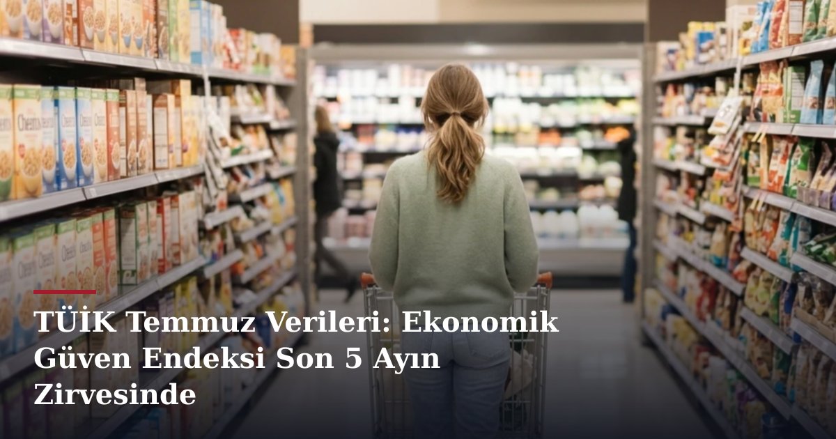 TÜİK Temmuz Verileri: Ekonomik Güven Endeksi Son 5 Ayın Zirvesinde
