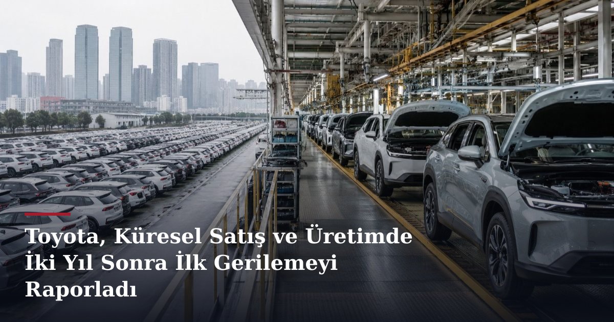 Toyota, Küresel Satış ve Üretimde İki Yıl Sonra İlk Gerilemeyi Raporladı