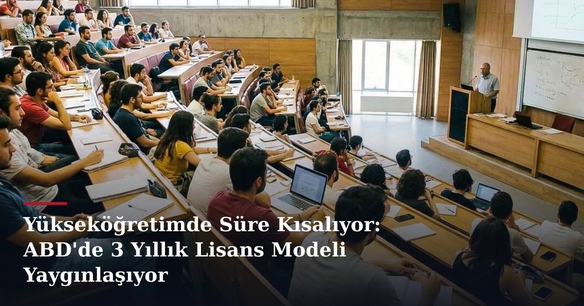 Yükseköğretimde Süre Kısalıyor: ABD'de 3 Yıllık Lisans Modeli Yaygınlaşıyor