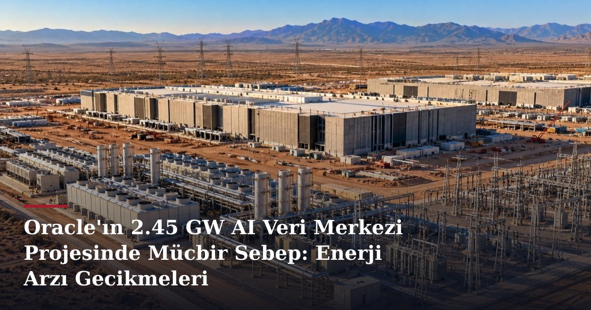 Oracle'ın 2.45 GW AI Veri Merkezi Projesinde Mücbir Sebep: Enerji Arzı Gecikmeleri