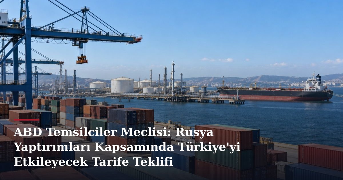 ABD Temsilciler Meclisi: Rusya Yaptırımları Kapsamında Türkiye'yi Etkileyecek Tarife Teklifi Gündemde