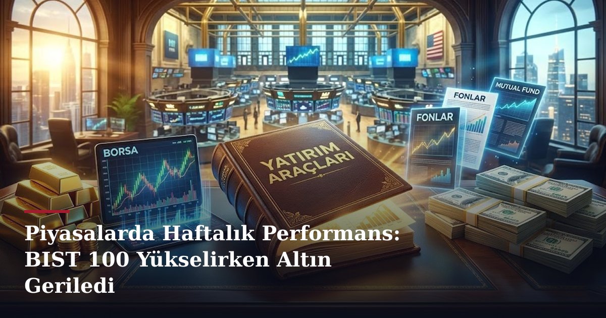 Piyasalarda Haftalık Performans: BIST 100 Yükselirken Altın Geriledi
