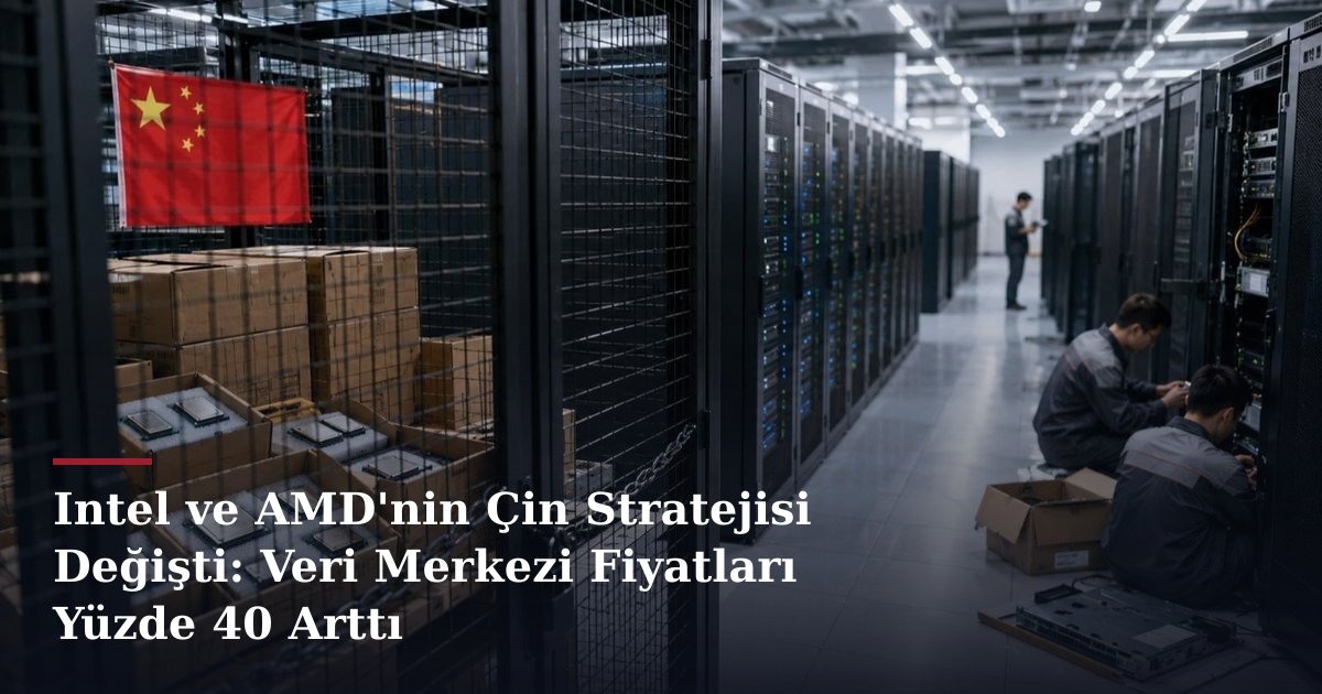 Intel ve AMD'nin Çin Stratejisi Değişti: Veri Merkezi Fiyatları Yüzde 40 Arttı