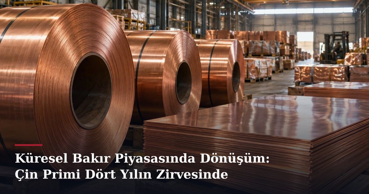 Küresel Bakır Piyasasında Dönüşüm: Çin Primi Dört Yılın Zirvesinde