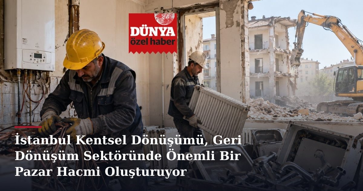 İstanbul Kentsel Dönüşümü, Geri Dönüşüm Sektöründe Önemli Bir Pazar Hacmi Oluşturuyor