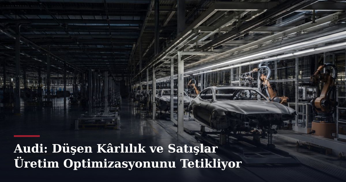 Audi: Düşen Kârlılık ve Satışlar Üretim Optimizasyonunu Tetikliyor