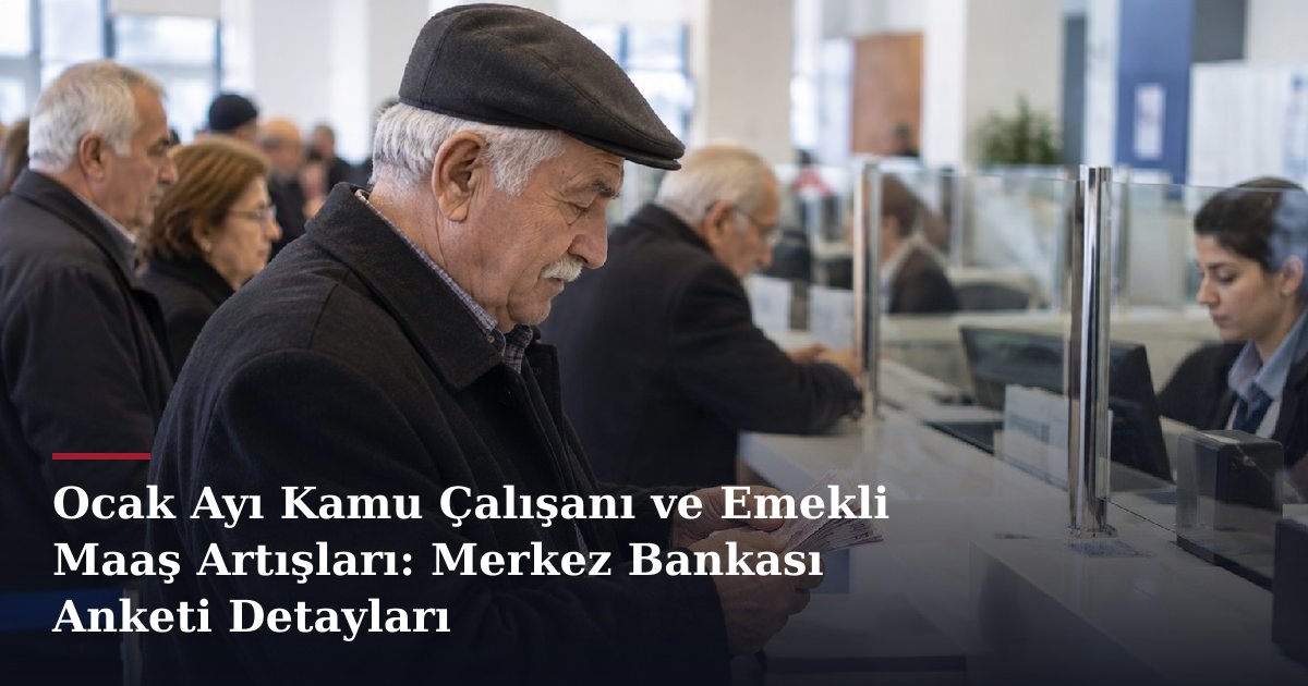 Ocak Ayı Kamu Çalışanı ve Emekli Maaş Artışları: Merkez Bankası Anketi Detayları