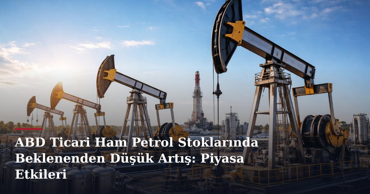 ABD Ticari Ham Petrol Stoklarında Beklenenden Düşük Artış: Piyasa Etkileri
