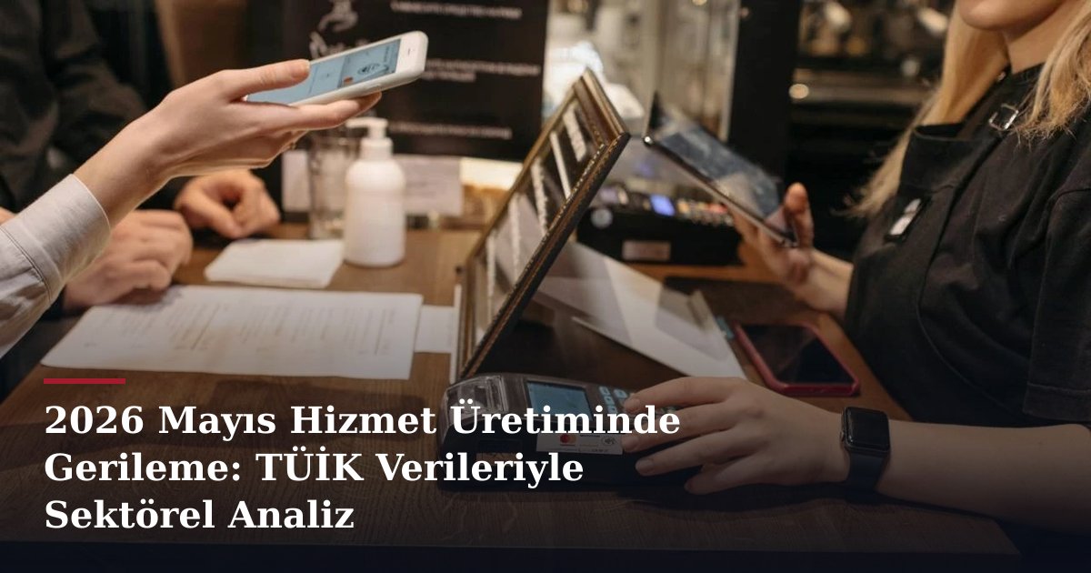 2026 Mayıs Hizmet Üretiminde Gerileme: TÜİK Verileriyle Sektörel Analiz