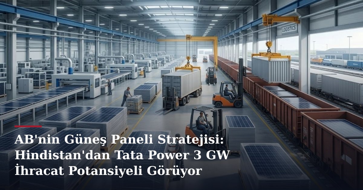 AB'nin Güneş Paneli Stratejisi: Hindistan'dan Tata Power 3 GW İhracat Potansiyeli Görüyor