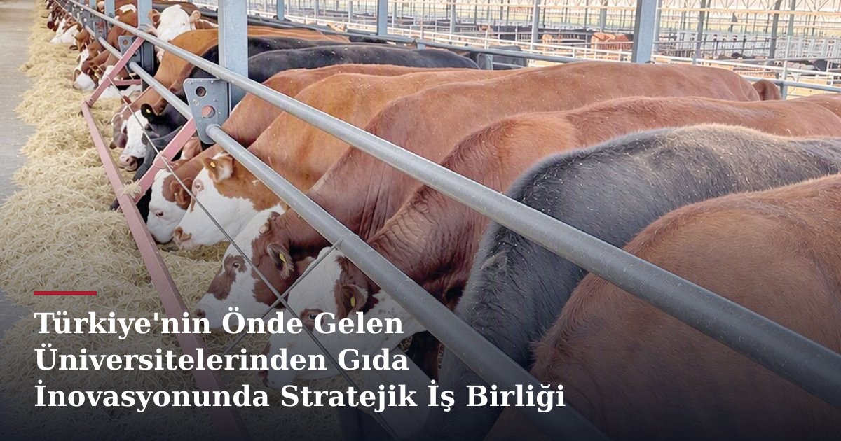 Türkiye'nin Önde Gelen Üniversitelerinden Gıda İnovasyonunda Stratejik İş Birliği